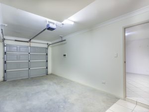 Empty single garage in home